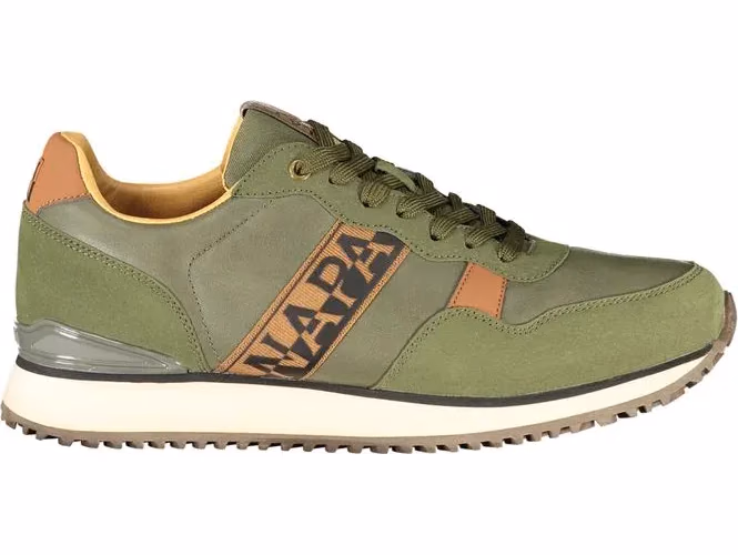Verde Polyester Mens Sneaker