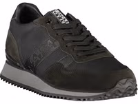 Black Polyester Mens Sneaker 2
