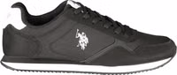 Black Polyurethane Men's Sneaker 1