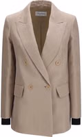Beige Silk Blazer 1