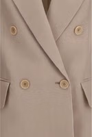 Beige Silk Blazer 3