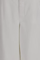 White Cotton Casual Pants 3