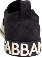Black Quilted Slip On Low Top Sneakers Shoes 4