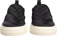 Black Quilted Slip On Low Top Sneakers Shoes 5