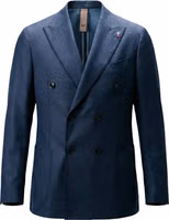 Blue Polyester Two-Piece Suit 3