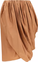 Beige Cotton Midi Skirt 1