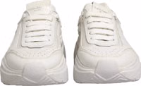 White Leather Daymaster Low Top Sneakers Shoes 4