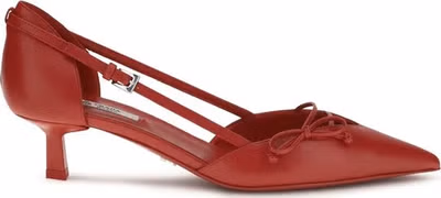 Red Goatskin High Heel Pumps