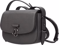 Gray Leather Shoulder Bag 2