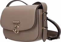 Gray Leather Crossbody Bag 2