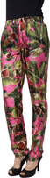 Fuchsia Fig Fruit Leaf Tapered Trouser Pants 5