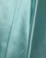 Green Satin High-Waisted Pleated A-line Midi Skirt 3