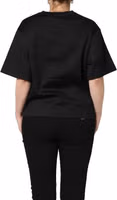 Black Jersey Graphic Short Sleeve Crew Neck T-shirt 1