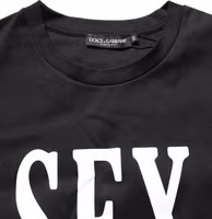 Black Jersey Graphic Short Sleeve Crew Neck T-shirt 3