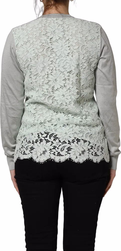 Green ButtonDown LongSleeve Cardigan Sweater