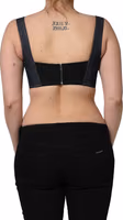 Black Denim Corset Bralette Cotton Cropped Top 1