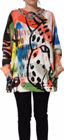 Multicolor Embellished Graffiti Sweatshirt 2