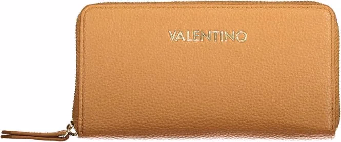 Brown Polyurethane Women's Wallet