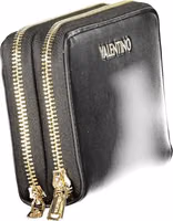 Black Polyurethane Women's Wallet 3