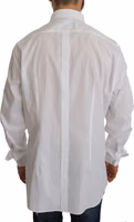 White 100% Cotton GOLD Slim Dress Shirt 3