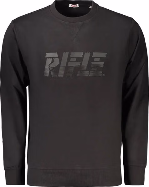 Black Cotton Men's Sweatshirt