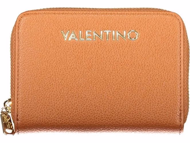 Brown Polyurethane Women's Wallet
