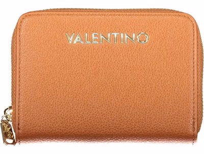 Brown Polyurethane Women's Wallet