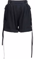 Black Cotton Bermuda Shorts 2