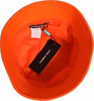 Orange Crystal Embellished Bucket Fisherman Cap Hat 4