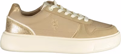 Beige Polyurethane Women's Sneaker
