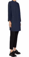 Blue Elastane Coat 2