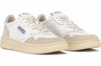 White Leather Low Top Sneakers 2