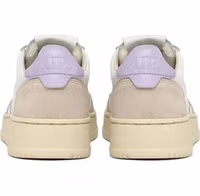 White Leather Low Top Sneakers 3