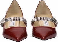 Red Leather High Heel Pumps 3