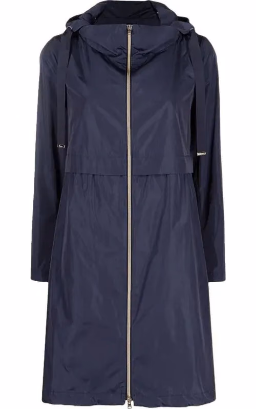 Blue Polyester Coat