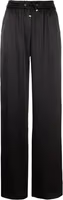 Black Polyamide Casual Pants 1