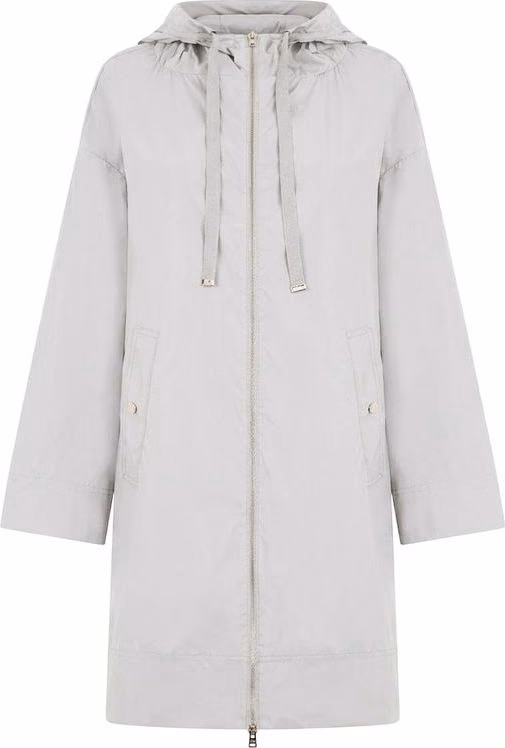Gray Elastane Coat