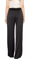 Black Polyamide Casual Pants 3