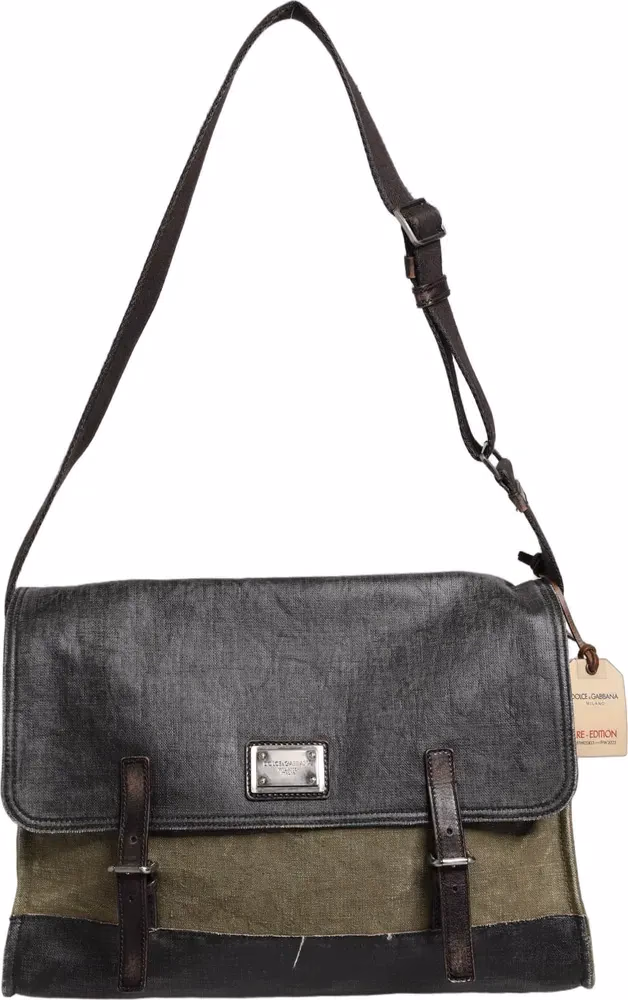 Military Green Two Tone Messenger Shoulder Borse Men Bag