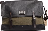 Military Green Two Tone Messenger Shoulder Borse Men Bag 3