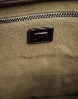Military Green Two Tone Tote Duffel Shoulder Borse Bag 5
