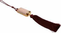 Pink Exotic Leather Mini Mirror Tassel Makeup Bag 2