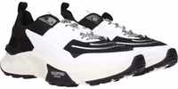 Black Fabric Athletic Sneakers 2