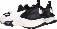 Black Fabric Athletic Sneakers 4