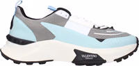 Gray Fabric Athletic Sneakers 1