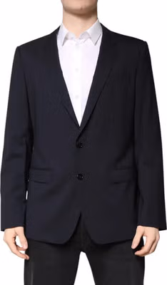 Blazer MARTINI Dark Blue Wool SingleBreasted Blazer
