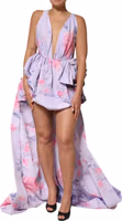 Multicolor Floral Runway Maxi Dress 1