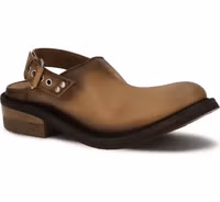 صندل مولي جلد العجل البني 2