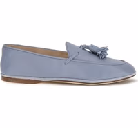 Blue Calf Leather Bos Taurus Slip-On Loafers 1