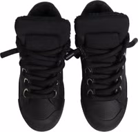 Black Leather Low Top Portofino Sneakers Shoes 4